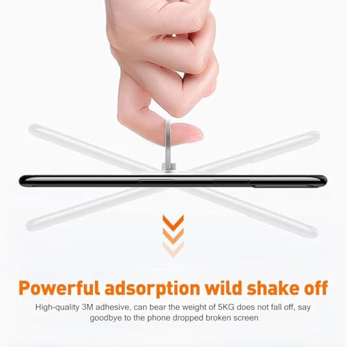2pcs Phone Ring Stand Holder with Diamond，Heart Shape Transparent Phone Ring Kickstand，360 Degree Rotation Finger Ring Grip Compatible with All Smartphones，Tablet and Case
