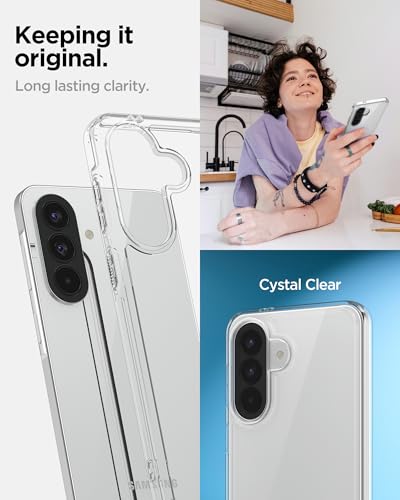 Spigen for Galaxy A57 5G Case, Ultra Hybrid [Anti-Yellowing] - Crystal Clear - color: Crystal Clear, size: Galaxy A57 5G
