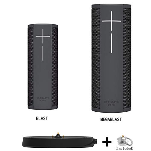 Power Up Charging Dock Compatible with Ultimate Ears UE Boom 3/Megaboom 3/Blast/Megablast(Wall Charger and 5 Feet Cable Included) Black(Not for Boom4/Megeboom 4) - color: Black