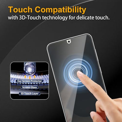 2 Pack Privacy Screen Protector for Samsung Galaxy S24 + / S24 Plus / S25 + / S25 Plus, Anti Spy Tempered Glass 9H Hardness, Black Protector Anti Spy, Bubble Free, Anti-Scratch - size: Galaxy S25 Plus/S24 Plus FK2