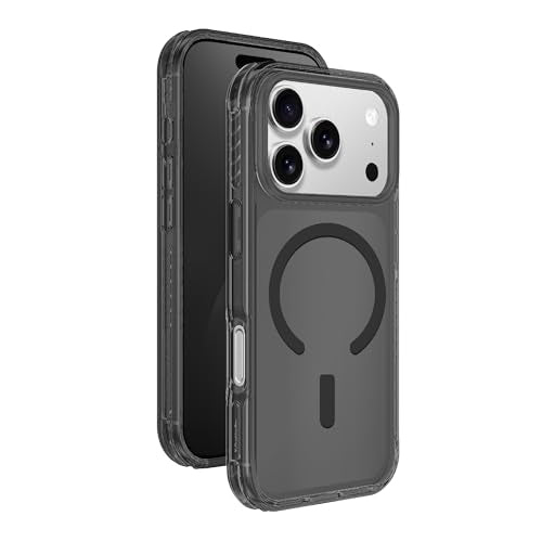 AMAZINGthing for iPhone 17 Pro Max [Titan Pro Case], Designed for MagSafe Accessories, 12FT Drop Proof, Magnetic Phone Cover, Military Grade Protection, Anti Yellowing, Transparent, Black - color: Black, size: iPhone 17 Pro Max