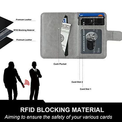 Bocasal for MagSafe Card Wallet for iPhone, Grey - color: Gray