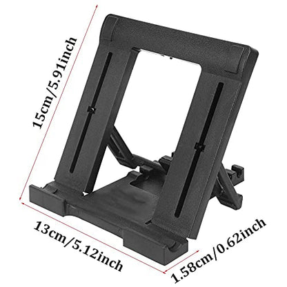 Tablet Stand, Plastic Five Gears Support Height Adjustable Portable Storage Mobile Phone Stand, 7-11 Inch Tablet PC Desktop Bracket, with Soft Rubber Pad, for for E Reader(Black)