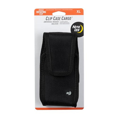 Nite Ize Clip Case Cargo Universal Rugged Holster - Belt Clip Phone Case for Easy Access - Heavy Duty & Protective - Multi-Purpose - Durable Design - Vertical, XL | Easy Access - Heavy Duty & Protective - Multi-Purpose - Durable Design - Vertical, XL - si