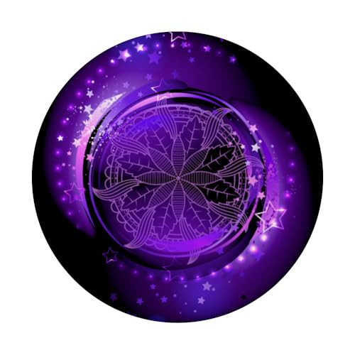 Nebula Mandala Galaxy Purple Stars Dreamy Whirl Tidepool PopSockets Adhesive PopGrip - style: Adhesive PopGrip