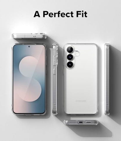 Ringke for Samsung Galaxy S25 FE Case [Fusion Matte Clear] | Oil & Dirt Resistant, Anti-Fingerprint Technology Prevents Oily Smudges, Frosted Coating Feels Velvety Soft - size: Galaxy S25 FE