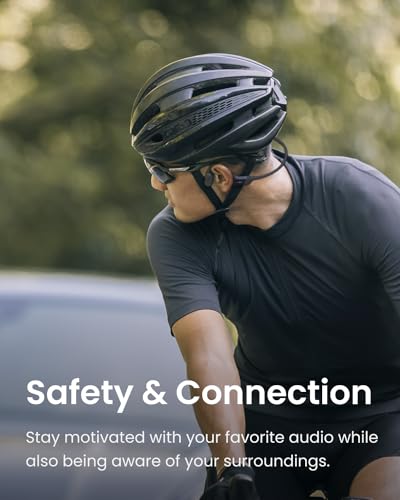 SHOKZ OpenRun Bone Conduction Open-Ear Bluetooth Sport Headphones, Black - color: Black, size: Standard Size+Magnetic Charging