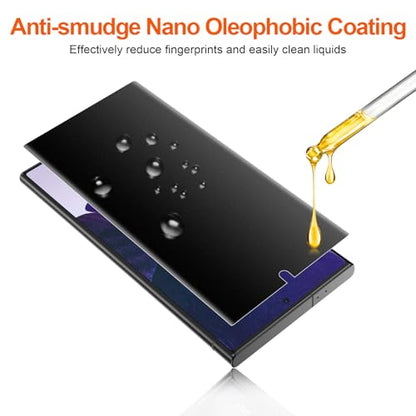 2 Pack for Samsung Galaxy Note 20 Ultra TPU Privacy Screen Protector [Not Glass], True 28° Anti-Spy, Fingerprint Unlock Support, High Sensitivity, Case Friendly - size: Samsung Galaxy Note 20 Ultra 6.9 Inch