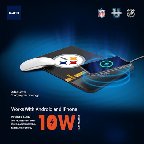 SOAR NFL Wireless Charging Mouse Pad