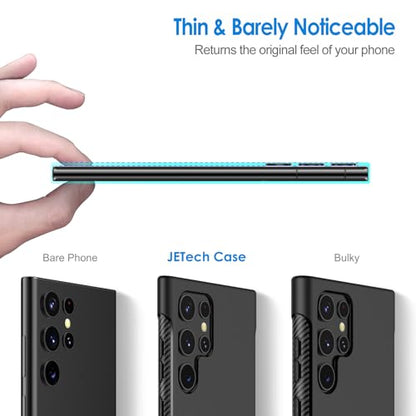 JETech Slim Case for Samsung Galaxy S22 Ultra, Black | Soft TPU Design, Matte Finish, Shockproof Protection