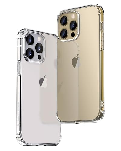 ONES Clear Case for iPhone 15 Pro Anti-Yellowing Crystal Clear Case, Military-Grade Shockproof Slim Transparent Phone Cover with Camera Guard - color: HD High Transparency, size: iPhone 15 Pro