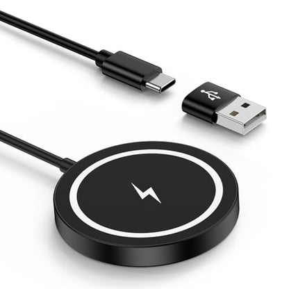 Magnetic Wireless Charger for Samsung Fast Charging Pad for Samsung Galaxy S26 Ultra S25 Ultra S25 FE Plus S24 Google Pixel 10 Pro Fold 10A 9A 9 Pro XL Fold, Wireless Magnet Charging Stand Charge Mat