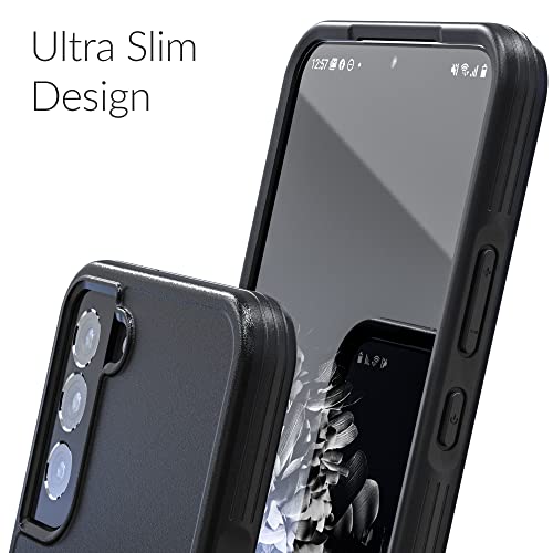 Crave for Galaxy S22 Plus Case, Shockproof Protection Dual Layer Case for Samsung Galaxy S22 Plus (6.6 inch) - Black - color: Black