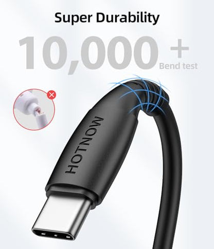 Short USB A to USB C Cable 1ft/ 12inch 3Pack, USB C Cable Fast Charging - size: 1FT