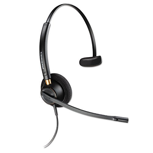 Plantronics HW510 EncorePro Noise Cancelling Over Head Monaural Headset, Black