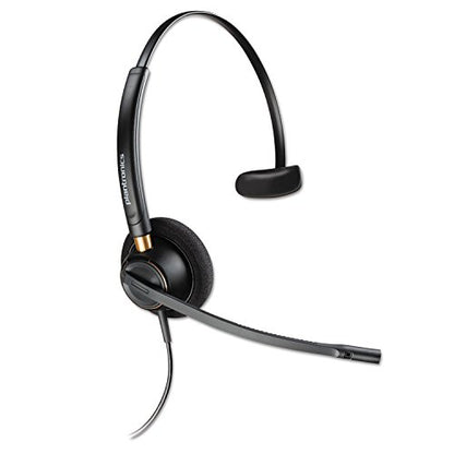 Plantronics HW510 EncorePro Noise Cancelling Over Head Monaural Headset, Black