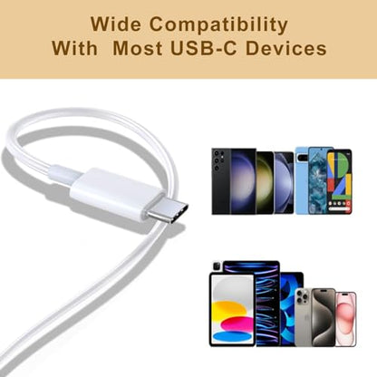 2 Pack USB C Headphones for iPhone 17/16/15 Pro Max Plus, Wired Earbuds