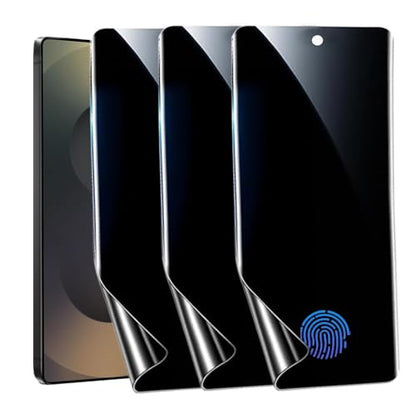 nulala Privacy Screen Protector for Samsung Galaxy S25 Ultra 5G [Not Glass] Support Fingerprint Unlock -Touch Sensitive Anti-Spy Flexible TPU Film for Samsung S25 Ultra 5G, 3-Pack - size: Galaxy S25 Ultra 5G
