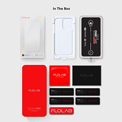 FLOLAB NanoArmour ONETIME Case-Friendly Privacy Screen Protector for iPhone 14 Plus / 13 Pro Max - Premium Tempered Glass, Smooth Touch, Easy Installation, Dust-Free