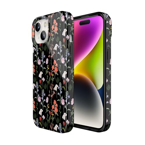 Casely iPhone 15 Plus Case | Secret Garden | Mixed Floral | Compatible with MagSafe | Classic Ultra Slim Design - color: Secret Garden | Mixed Floral