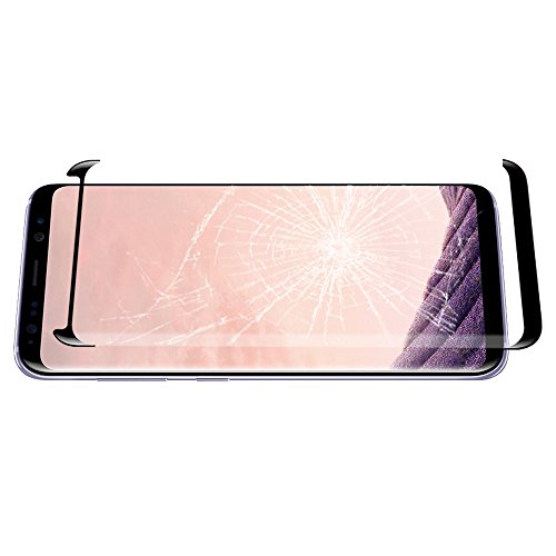 (3-Packs) Compatible with Samsung Galaxy S8 Plus Screen Protector, [Full Coverage] [Shatter Proof] HD Clear Tempered Glass Protective Film fit Galaxy S8 Plus G955 G955F G955A G955P G955U G955V G955T