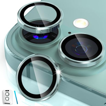 imluckies for iPhone 16 / iPhone 16 Plus Camera Lens Protector, AR+AF Tempered Glass 9H Anti-Scratch Metal Individual Lens Cover, HD Clear Camera Accessories, Case Friendly - Teal - color: Teal