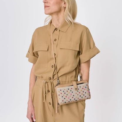 The Sak Iris Smartphone Crossbody Purse - Small Women's Cellphone Bag & Wallet For Everyday- Convertible Wristlet With Zipper | Fits Most Smartphones, Card Slots & Zip Pocket, Detachable Wristlet & Crossbody Straps, Hands-Free for Travel & Errands - color