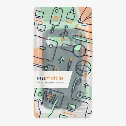 kwmobile Case Compatible with Google Pixel 9 Pro XL Case - Protective Slim TPU Phone Cover - Soft Matte Finish - Blue Green - color: blue green
