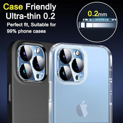 Ferilinso Camera Lens Protector for iPhone 13 Pro/13 Pro Max,Tempered Glass - size: 6.1 - 6.7 inches