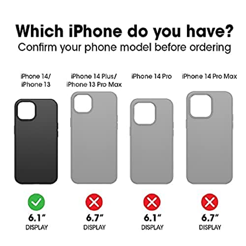 OtterBox iPhone 14 & iPhone 13 Commuter Series Case - INTO THE FUCSHIA (Pink), slim & tough, pocket-friendly, with port protection - color: Pink
