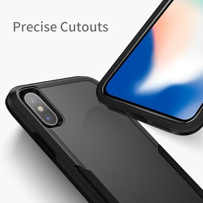 Designed for iPhone Xs/iPhone X Case, Heavy Duty Protection Shockproof Dropproof Dustproof Anti-Scratch Phone Case Cover Protective Case, Black - size: for iPhone XS / X