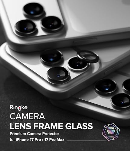 Ringke for iPhone 17 Pro Max / 17 Pro Camera Lens Protector [2 Pack] - size: iPhone 17 Pro / iPhone 17 Pro Max