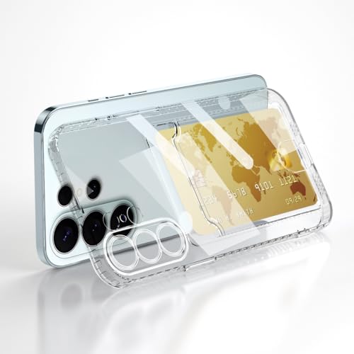 Lunivop Compatible with Samsung Galaxy S26 Ultra Case Clear Wallet Card Holder TPU Slim Soft Shockproof Anti-Yellowing Anti-Scratch Transparent Phone Case (for S26 Ultra 6.9 '' Clear) - size: for Samsung Galaxy S26 Ultra