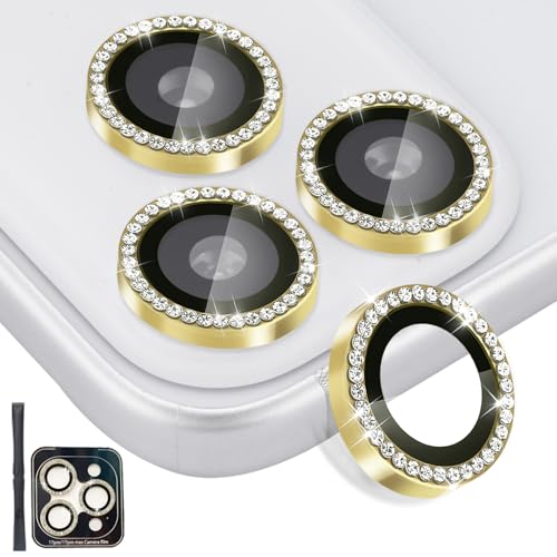 Camera Lens Protector for iPhone 17 Pro/17 Pro Max, Diamond Gold - color: Diamond Gold
