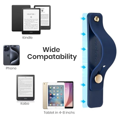 CoBak Hand Strap Holder for Kindle/Tablet - Lightweight TPU - color: Navy