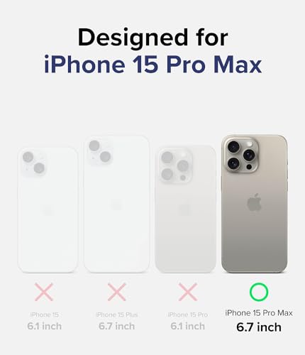 Ringke for iPhone 15 Pro Max Case [Fusion Magnetic Matte Clear] | Compatible with MagSafe, Oil & Dirt Resistant, Anti-Fingerprint Technology Prevents Oily Smudges, Feels Velvety Soft - size: iPhone 15 Pro Max