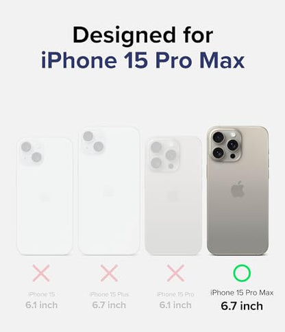 Ringke for iPhone 15 Pro Max Case [Fusion Magnetic Matte Clear] | Compatible with MagSafe, Oil & Dirt Resistant, Anti-Fingerprint Technology Prevents Oily Smudges, Feels Velvety Soft - size: iPhone 15 Pro Max