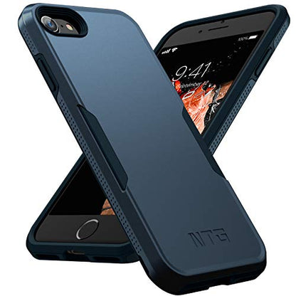 NTG Shockproof Designed for iPhone SE 2022/3rd/2020,iPhone 8/7 Case, Heavy-Duty Tough Rugged Lightweight Slim Protective Case for iPhone SE/8/7-Blue - color: Blue