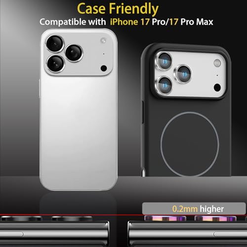 Camera Lens Protector for iPhone 17 Pro/17 Pro Max, Silver - color: Silver