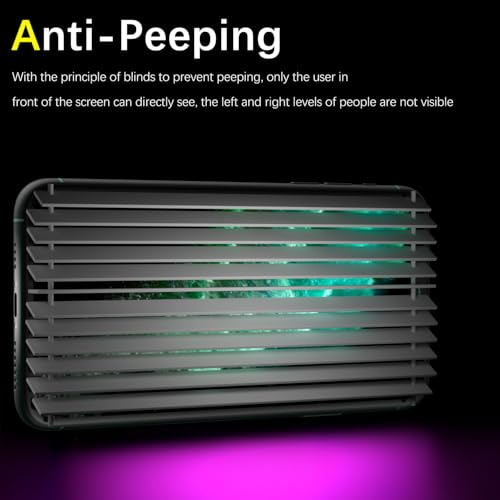 MAYtobe 2-Pack Privacy Screen Protector for iPhone 11 Pro, iPhone XS, X - size: iPhone 11 Pro,XS,X(Purple)