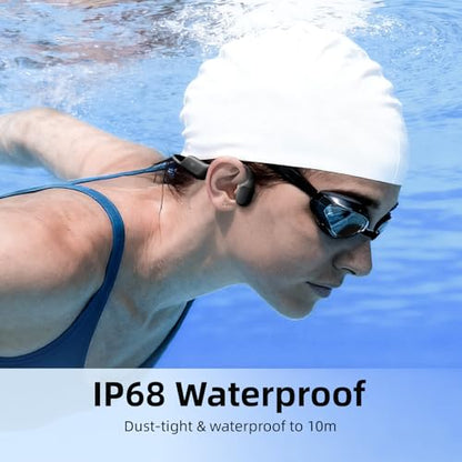 LYPERTEK SoundFree S30 Bone Conduction Headphones, Swimming Headphones - color: SOUNDFREE S30-Black
