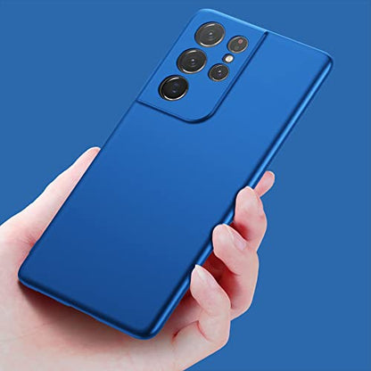 X-level for Samsung Galaxy S21 Ultra Case Slim Fit Soft TPU Super Ultra-Thin [Guardian Series] Phone Back Cover Light Protective Matte Finish Coating Cases for Samsung S21 Ultra-Blue - color: Blue