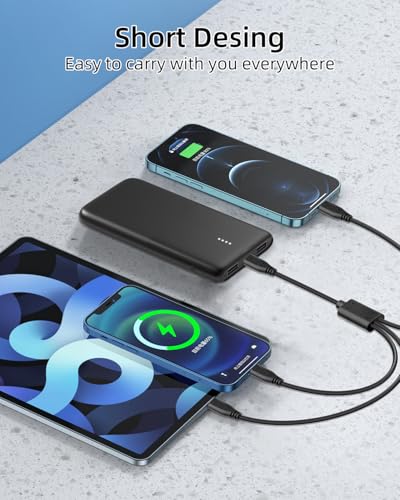 USB C Multi Charging Cable 30cm, 5V/3A USB C Splitter 1 in 3 Out, Type C Splitter Cable Male to 3 Male, Supports Data Sync & Charging for Phones, Tablets, Cameras, Power Banks (2Pack) - style: Type-C male to 3 Type-C male 30cm