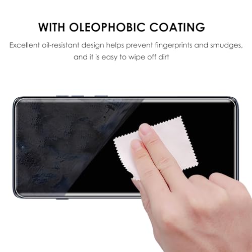 Screen Protector for Motorola Edge 2025, 3 Pack, Tempered Glass LOCA UV Set, Edge to Edge Protection, 9H Scratch Resistant, Touch Sensitive, Fingerprint-ID Support