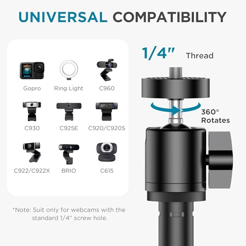 InnoGear Overhead Phone Mount Webcam Stand Camera Mount Tripod for Desk