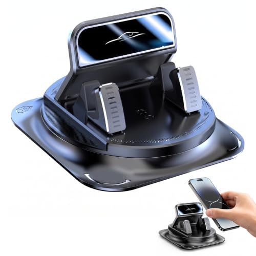 360 Degree Rotatable Car Phone Holder, Non-Slip Dashboard Cell Phone Holder, Universal Car Phone Mount Stand for Navigation and Viewing