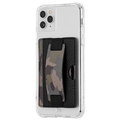 Case-Mate - Stick On Credit Card Wallet - Phone Holder - Loop Pockets - Ultra-Slim Card Holder - Finger Loop for Secure Hold - fit - Apple – iPhone – Samsung – Galaxy – Camo - color: Camo Loop