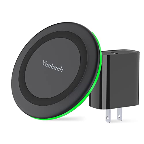 yootech Wireless Charger, 10W Max Wireless Charging Pad with Quick Adapter