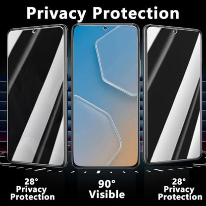 Pokolan Privacy Screen Protector for Samsung Galaxy S22 Tempered Glass Film