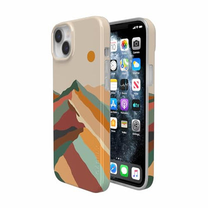 Casely iPhone 14 Plus Case | Magic Mountain | Colorblock | Compatible with MagSafe | Classic Ultra Slim Design - color: Magic Mountain | Colorblock